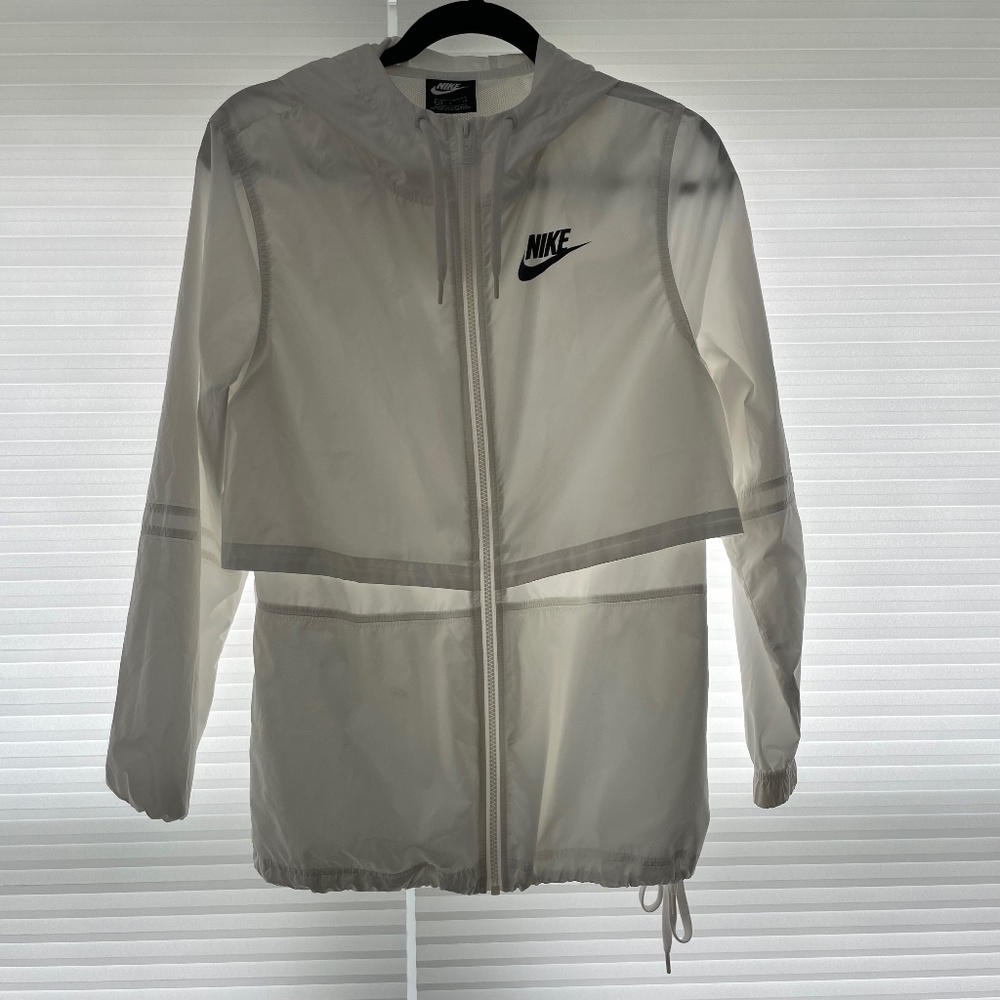 White Nike Windbreaker Jacket